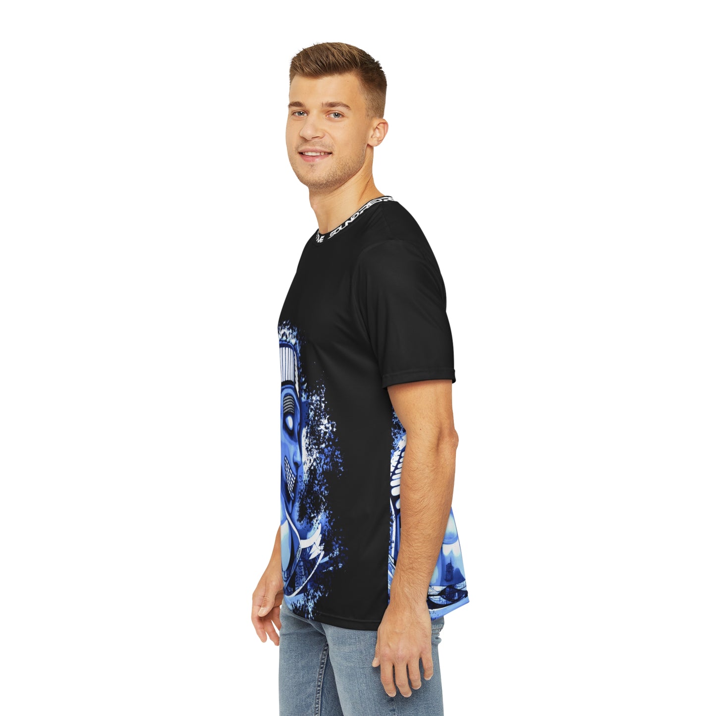 HUBOPTIC® Original Blue Black SR Streetwear T-shirt Graphic Tees V25