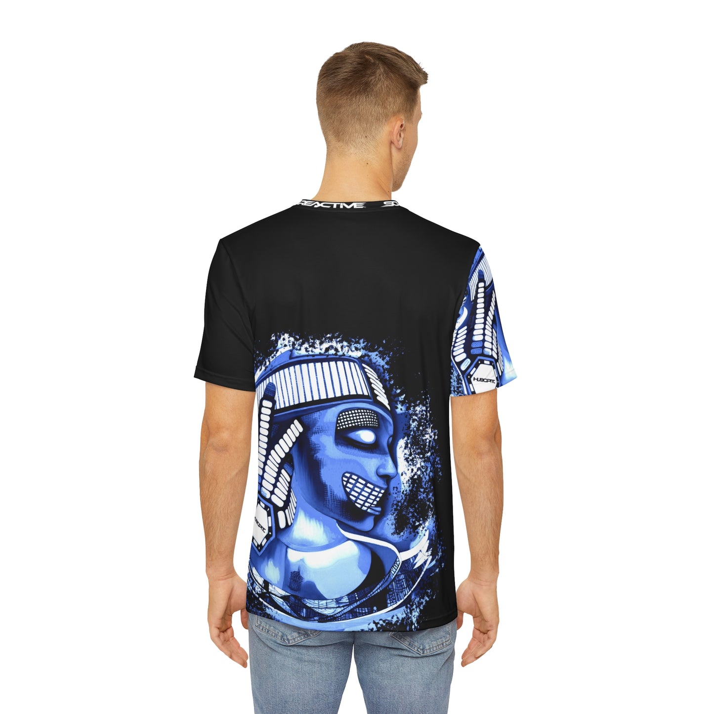 HUBOPTIC® Original Blue Black SR Streetwear T-shirt Graphic Tees V25