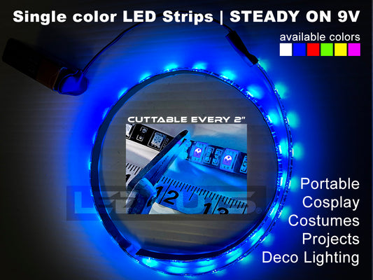 Steady On LED strips - Cuttable Cosplay Lights Project Lights