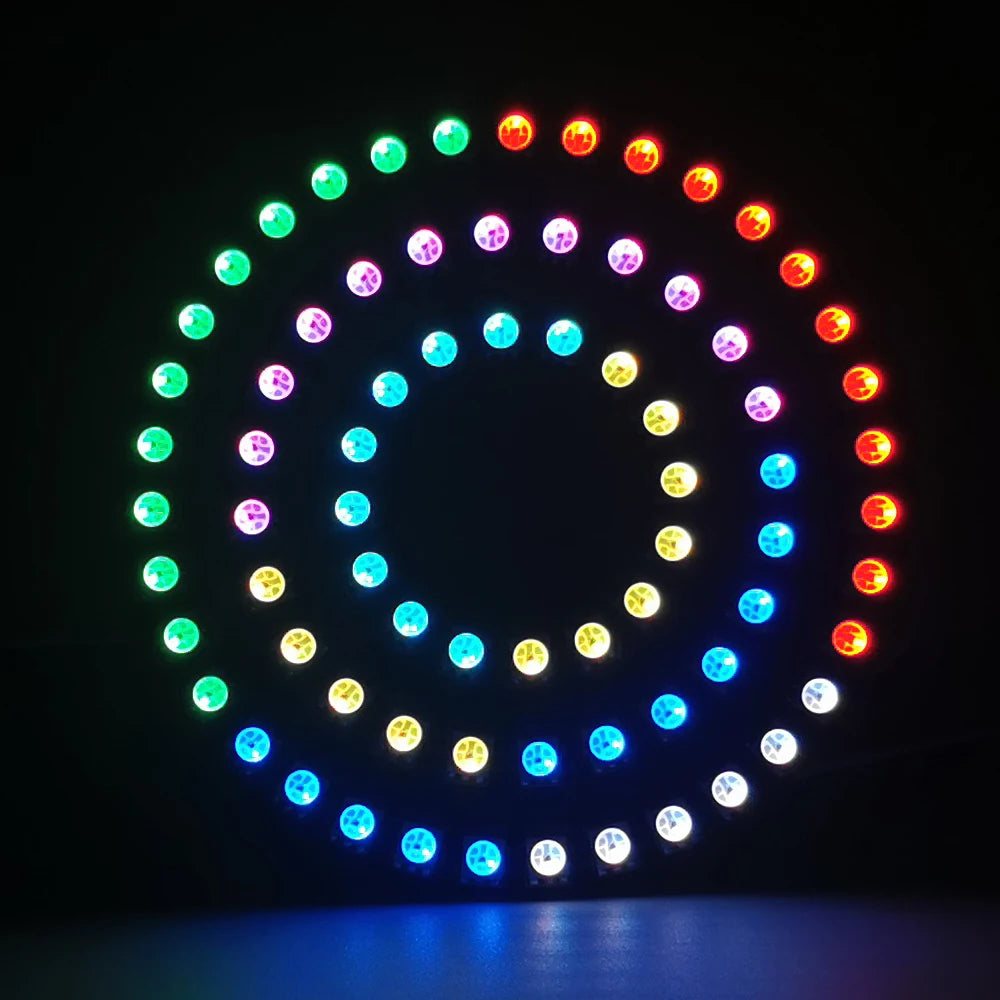 Circle LED Angel Ring Individually Addressable 4Pin Pixels Round Module 5050 RGB DIY LED Project Multicolor