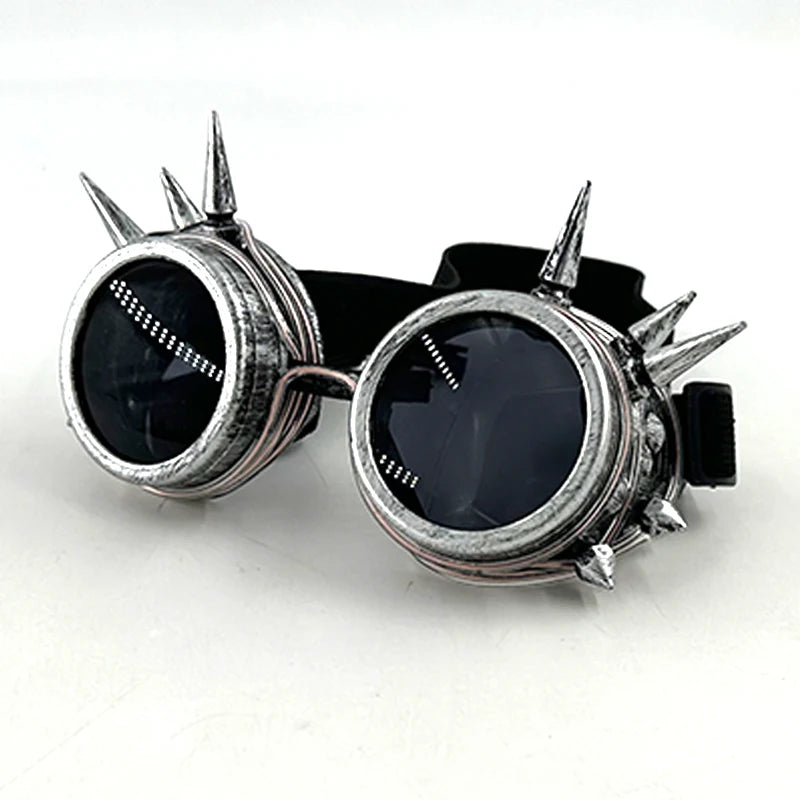 Steampunk Goggles Glasses Cyberpunk Retro LED Gothic DJ Party Festival Light Up Glowing Costume Cosplay