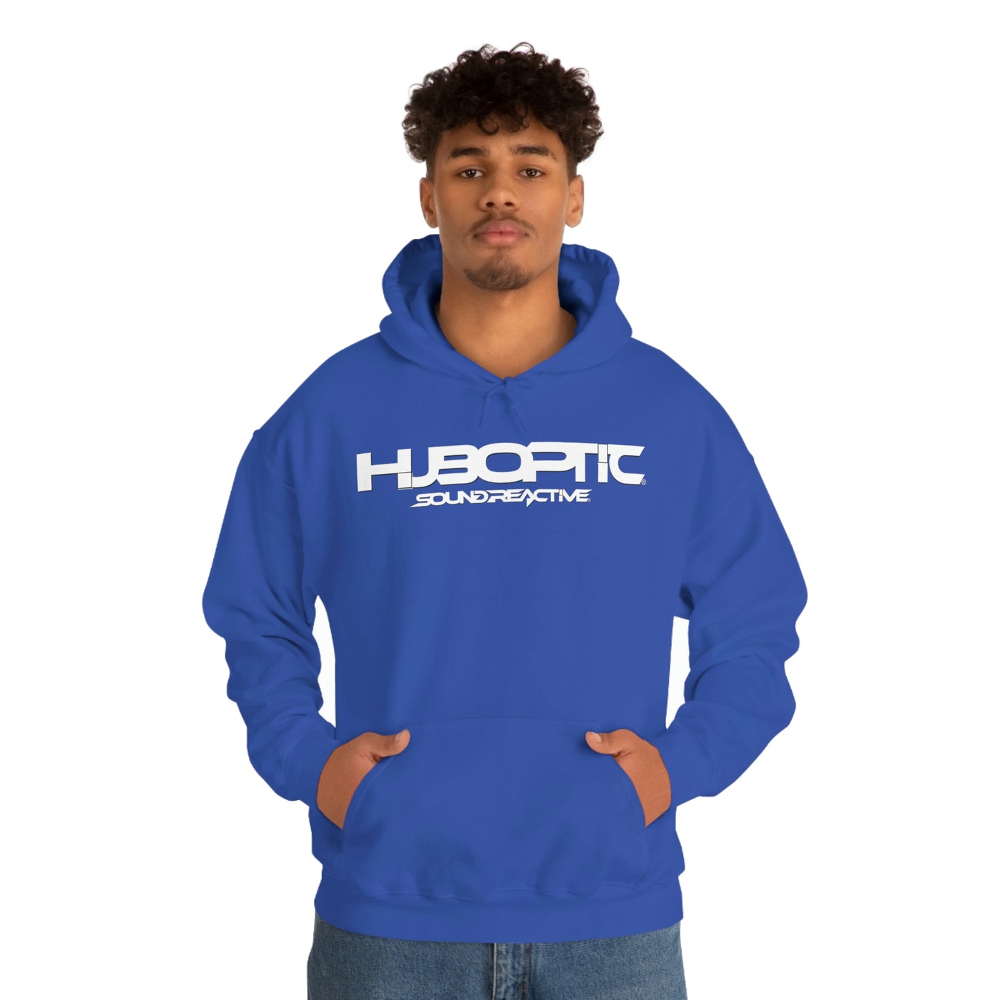 HUBOPTIC Sound Reactive DJ Unisex Heavy Blend Hooded Sweatshirt