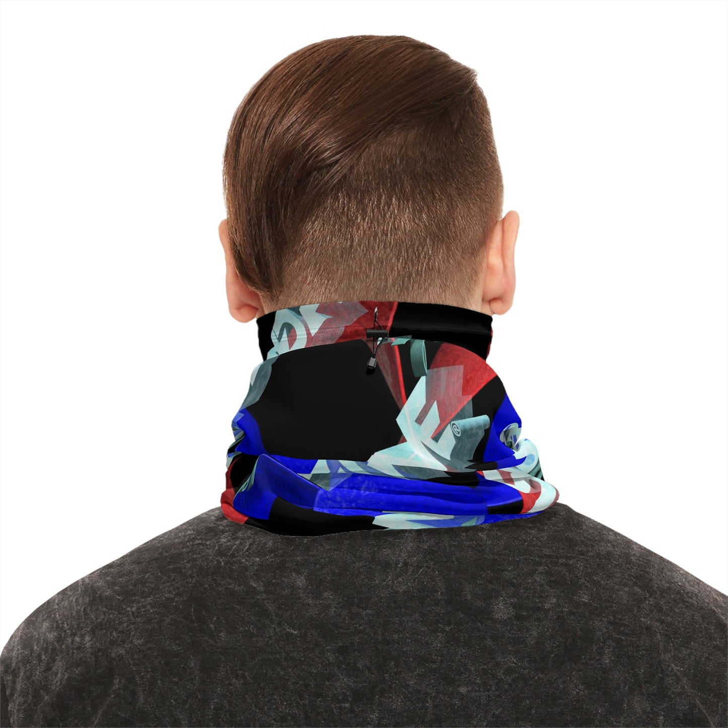 Sound Reactive Raver Neck Gaiter With Drawstring