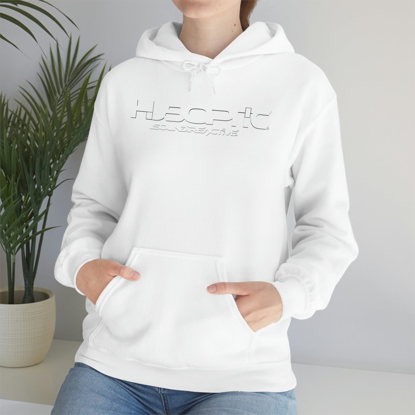 HUBOPTIC Sound Reactive DJ Unisex Heavy Blend Hooded Sweatshirt