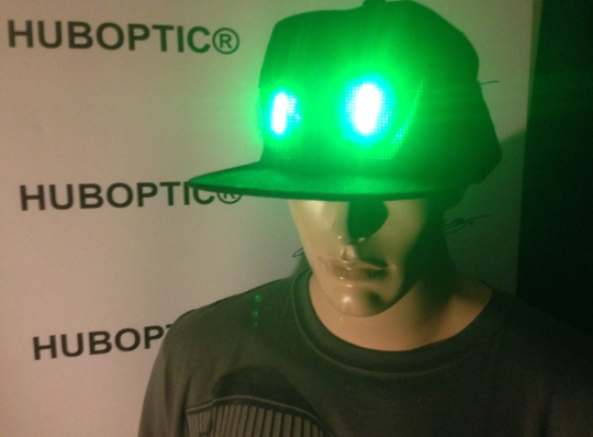 Cyborg Light Up Hat Cosplayer Cap Costume Sound Reactive HUBOPTIC® Gear Customization ledgears170001