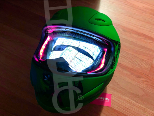 Trooper Robot Helmet HUBOPTIC® LED Helmet Sound Reactive illuminated Helmet ledhelmet11001