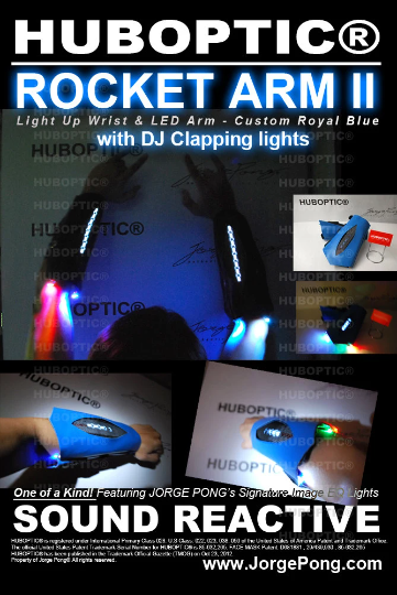 Robot Wrist Cosplay Cyber mega man power Hand Costume Sound Reactive HUBOPTIC® Gear Customization ledgears160001