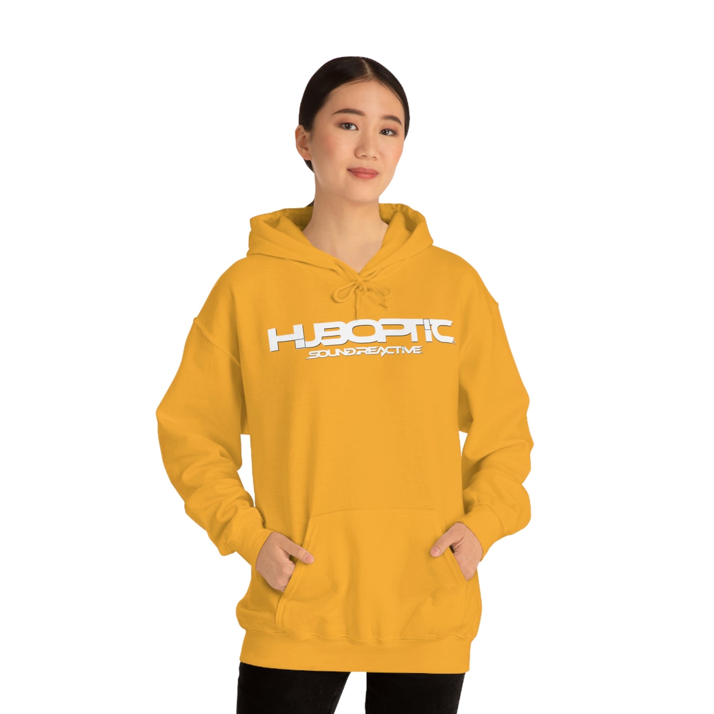 HUBOPTIC Sound Reactive DJ Unisex Heavy Blend Hooded Sweatshirt