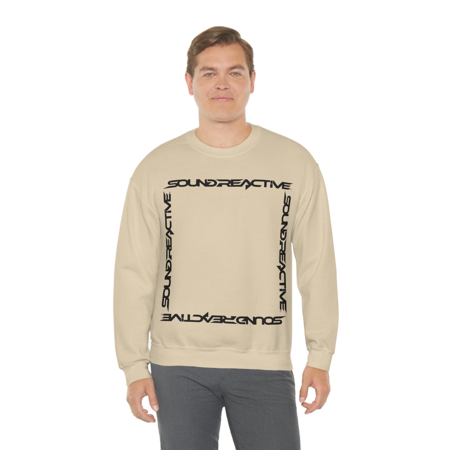 Sound Reactive Frame HUBOPTIC DJ Unisex Heavy Blend Crewneck Sweatshirt