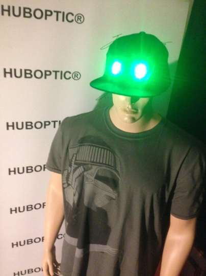 Cyborg Light Up Hat Cosplayer Cap Costume Sound Reactive HUBOPTIC® Gear Customization ledgears170001