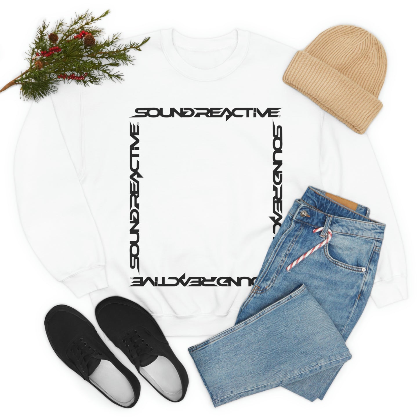 Sound Reactive Frame HUBOPTIC DJ Unisex Heavy Blend Crewneck Sweatshirt