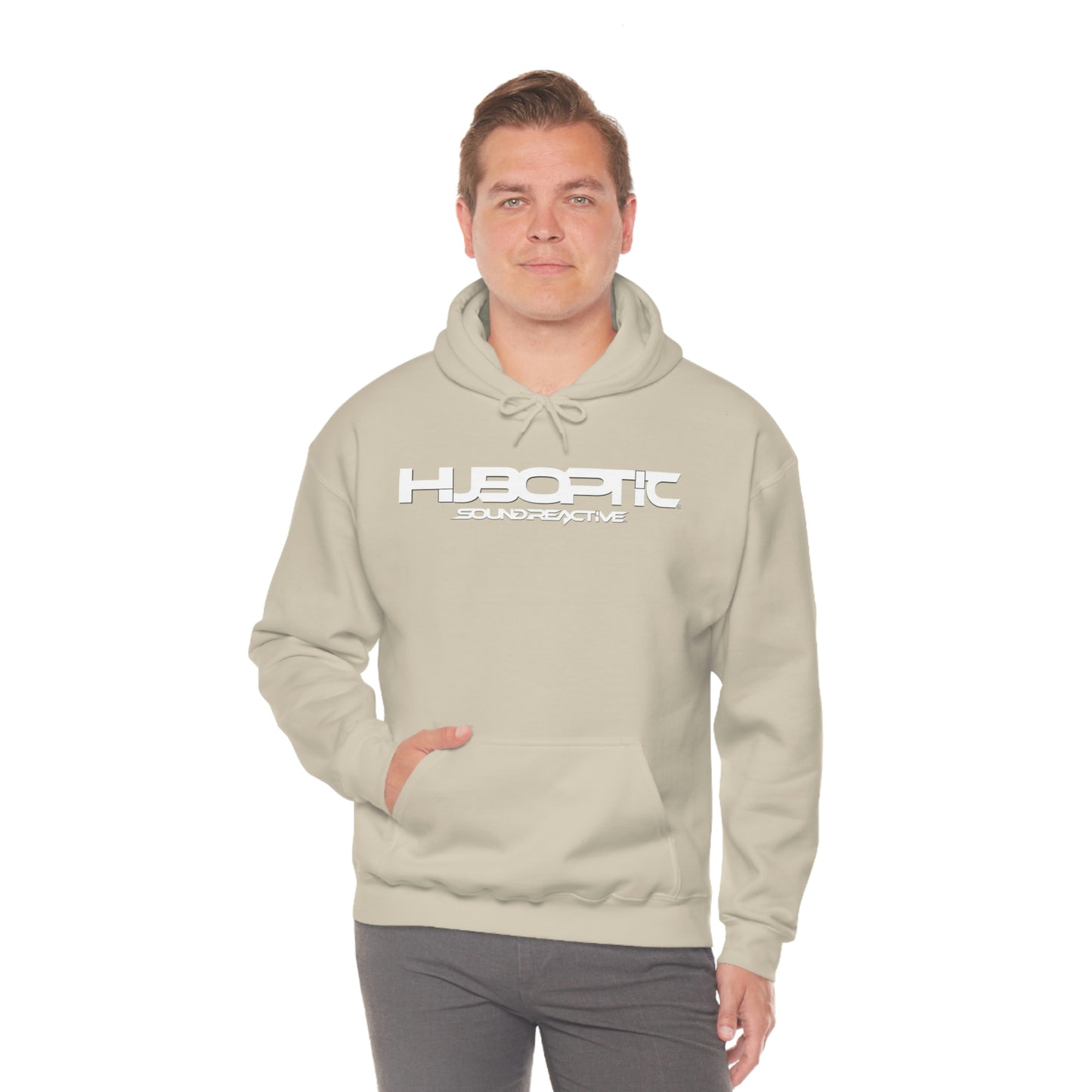 HUBOPTIC Sound Reactive DJ Unisex Heavy Blend Hooded Sweatshirt