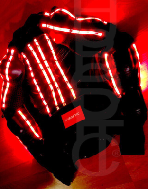 LED Robot dancer Jacket Sound Reactive Lights HUBOPTIC® Dj Jacket Customization ledgears10001