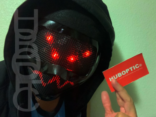 NFS game avatar LED Mask HUBOPTIC® DJ mask Sound Reactive Light Up Mask ledmask20001