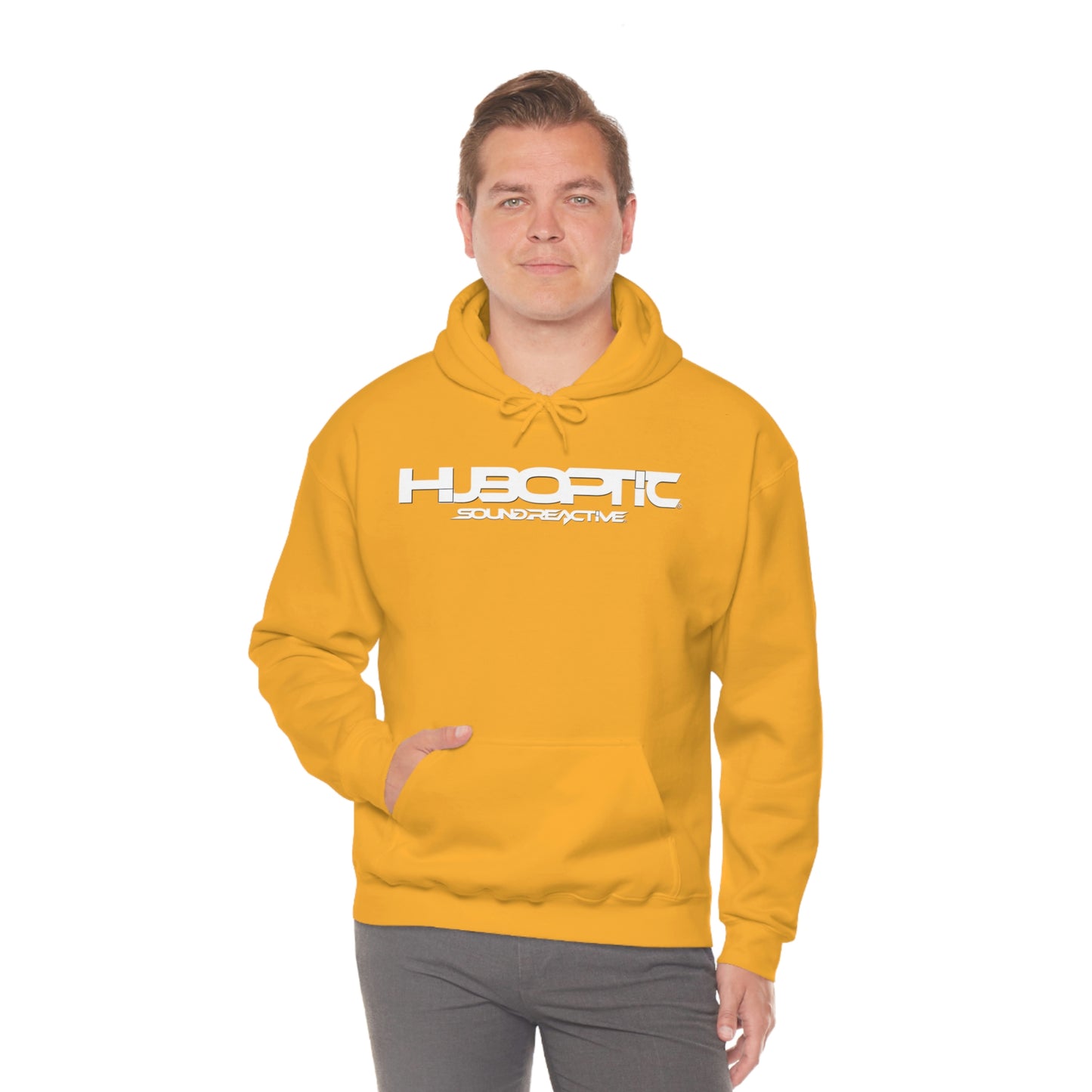 HUBOPTIC Sound Reactive DJ Unisex Heavy Blend Hooded Sweatshirt