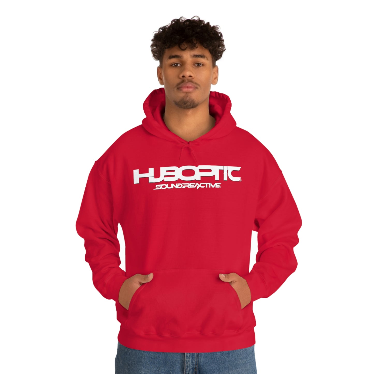 HUBOPTIC Sound Reactive DJ Unisex Heavy Blend Hooded Sweatshirt