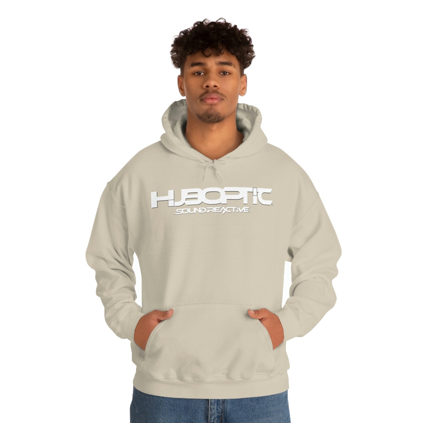 HUBOPTIC Sound Reactive DJ Unisex Heavy Blend Hooded Sweatshirt