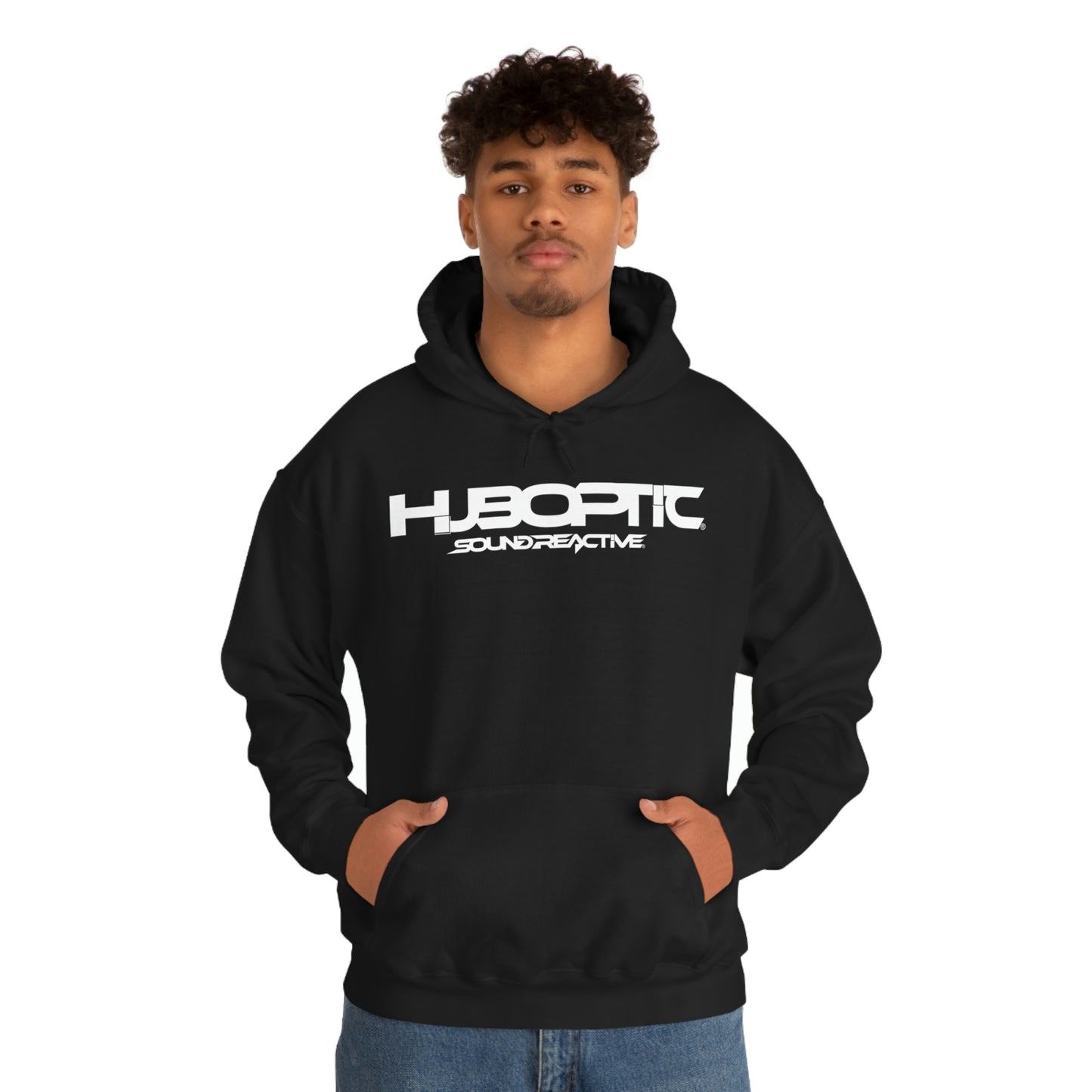 HUBOPTIC Sound Reactive DJ Unisex Heavy Blend Hooded Sweatshirt