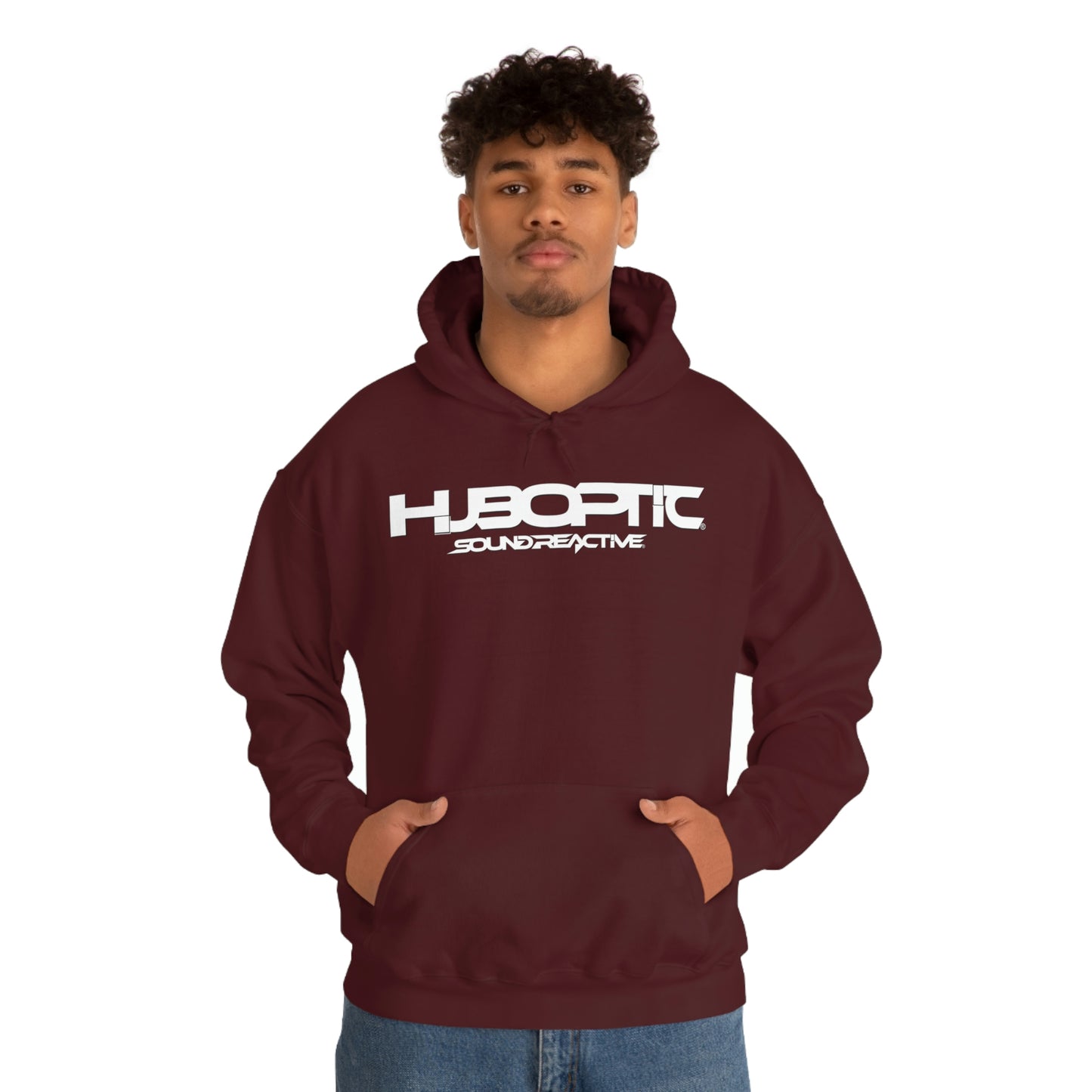 HUBOPTIC Sound Reactive DJ Unisex Heavy Blend Hooded Sweatshirt