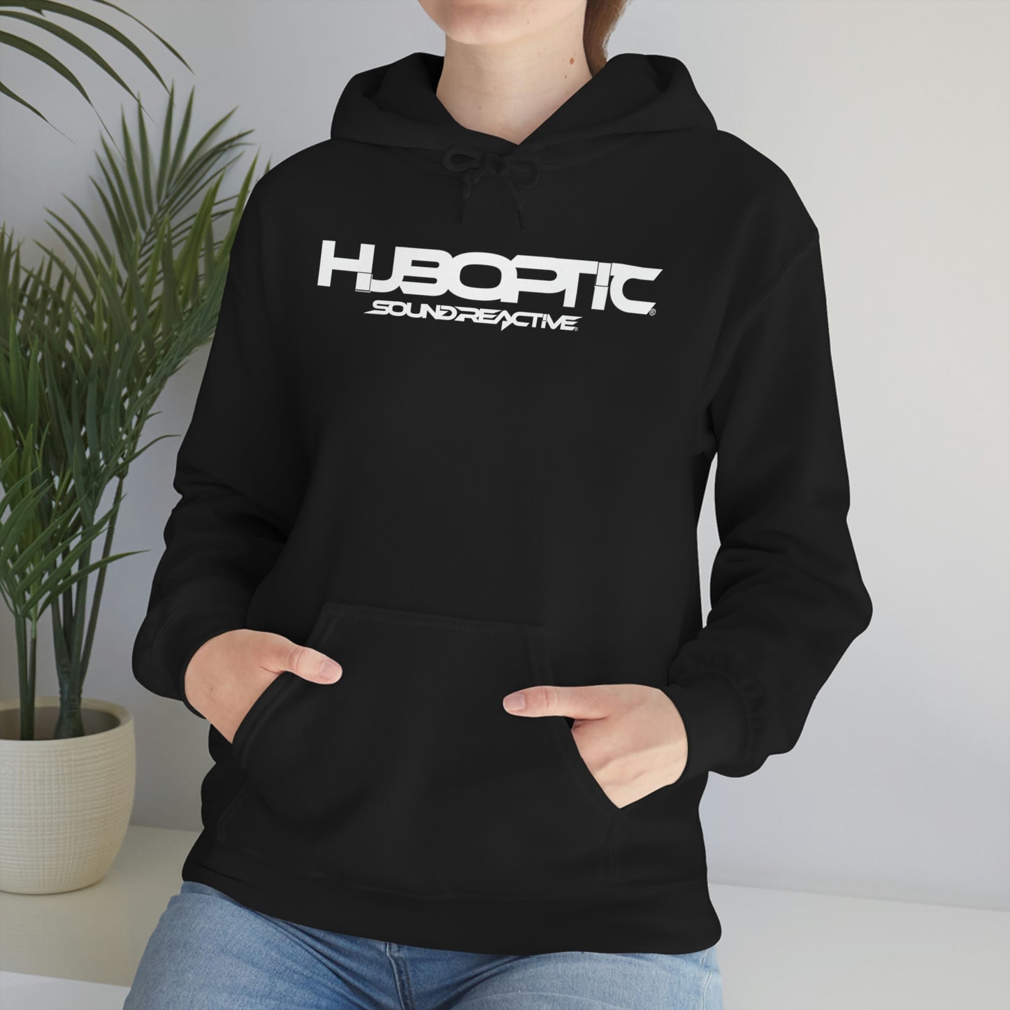 HUBOPTIC Sound Reactive DJ Unisex Heavy Blend Hooded Sweatshirt