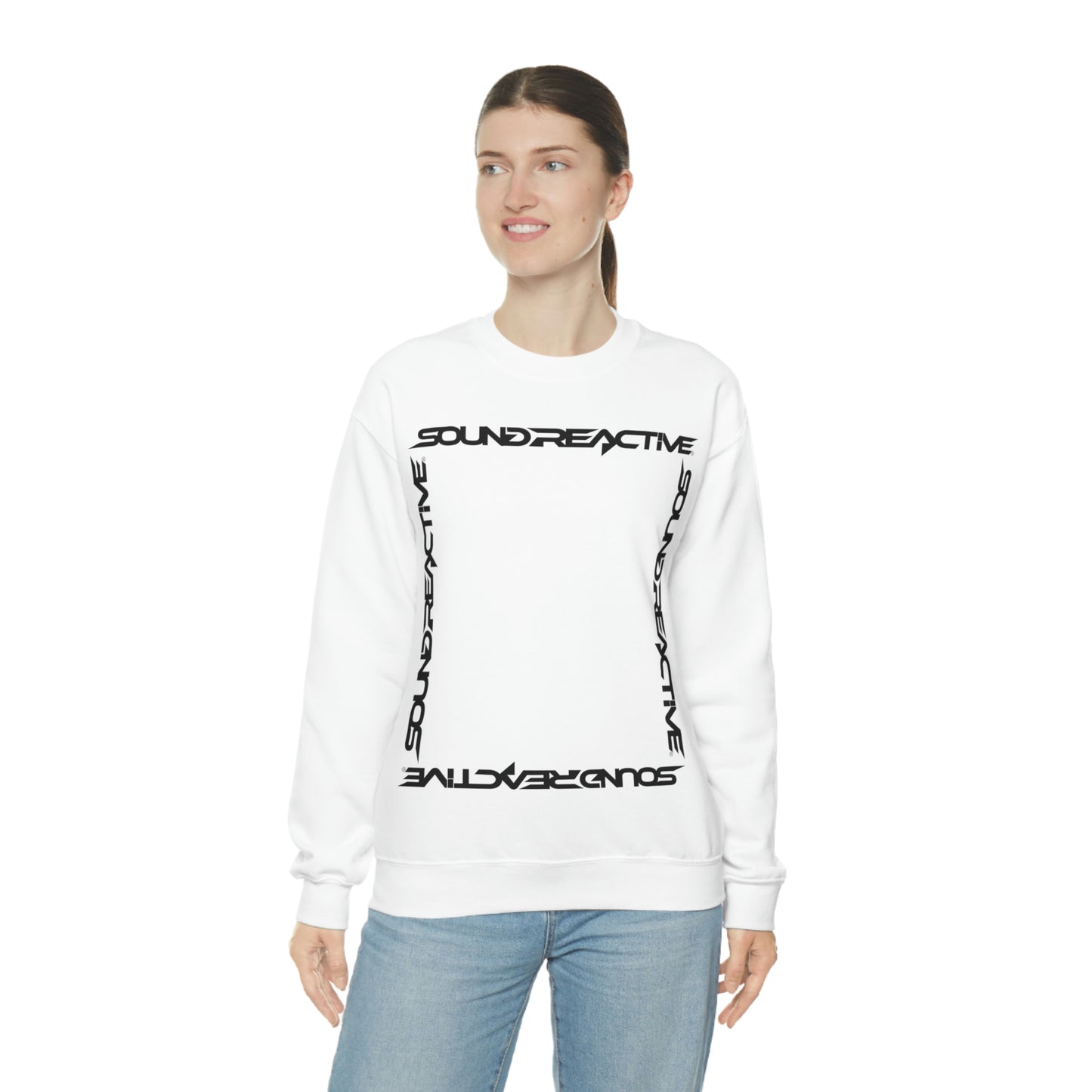 Sound Reactive Frame HUBOPTIC DJ Unisex Heavy Blend Crewneck Sweatshirt