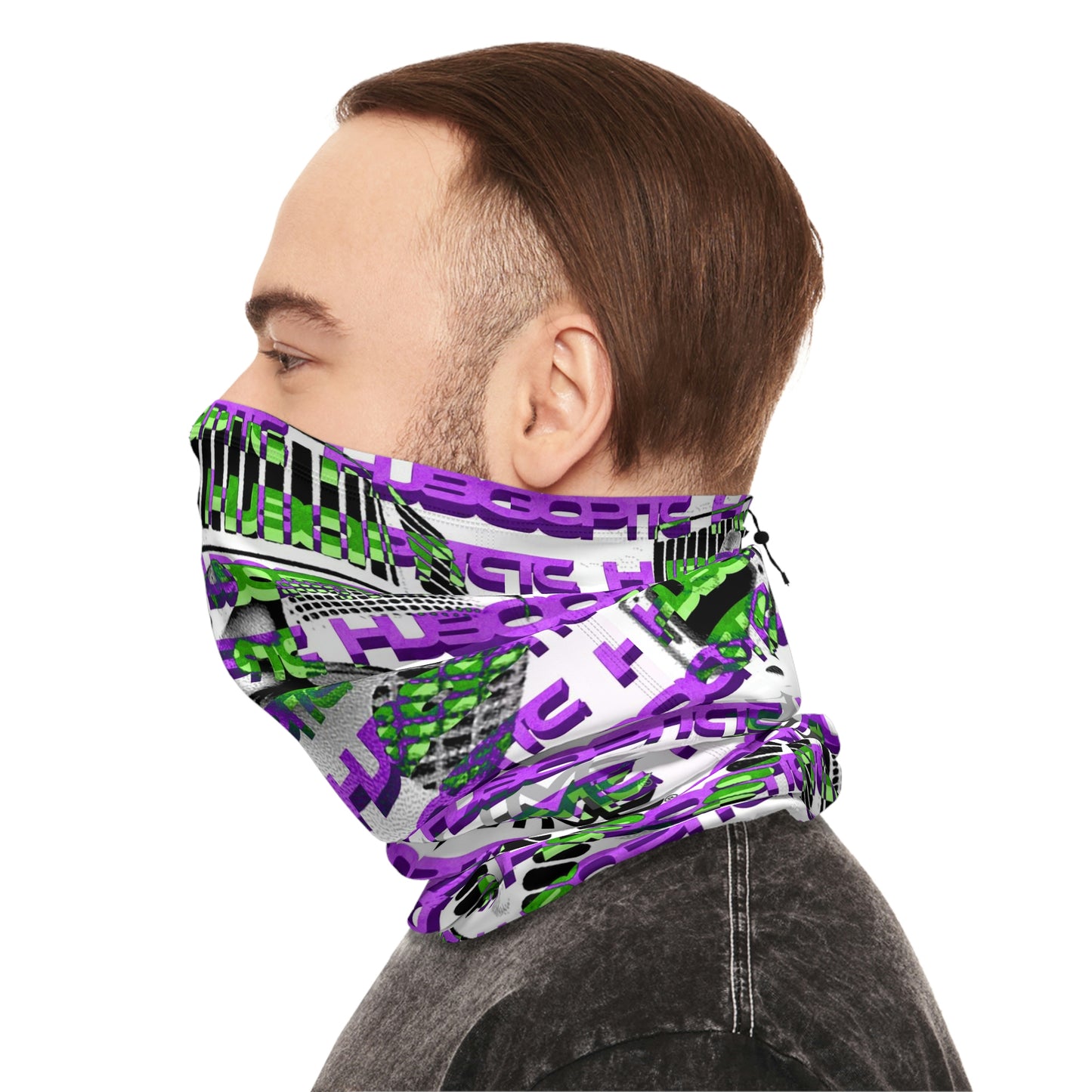 HUBOPTIC RAVE Neck Gaiter With Drawstring