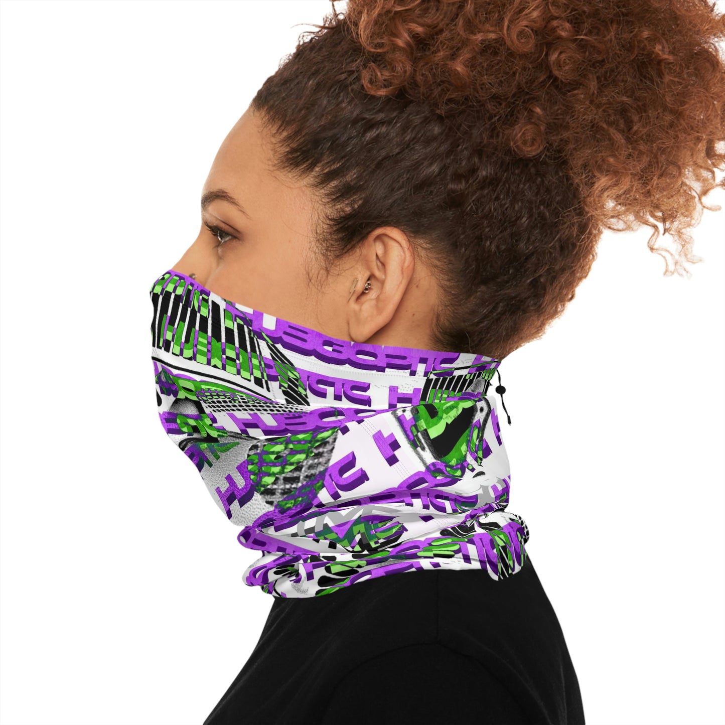 HUBOPTIC RAVE Neck Gaiter With Drawstring