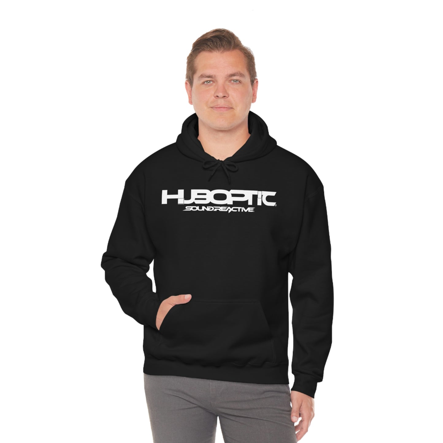 HUBOPTIC Sound Reactive DJ Unisex Heavy Blend Hooded Sweatshirt