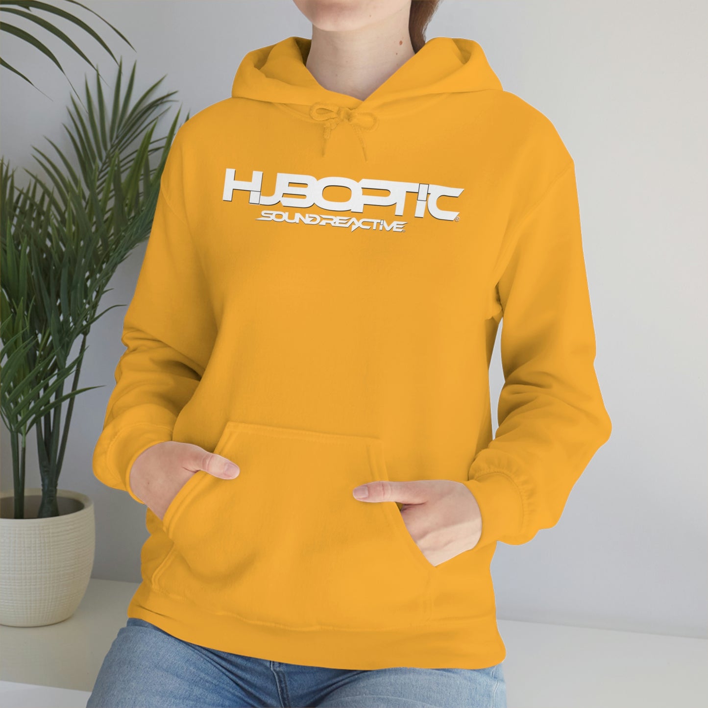 HUBOPTIC Sound Reactive DJ Unisex Heavy Blend Hooded Sweatshirt