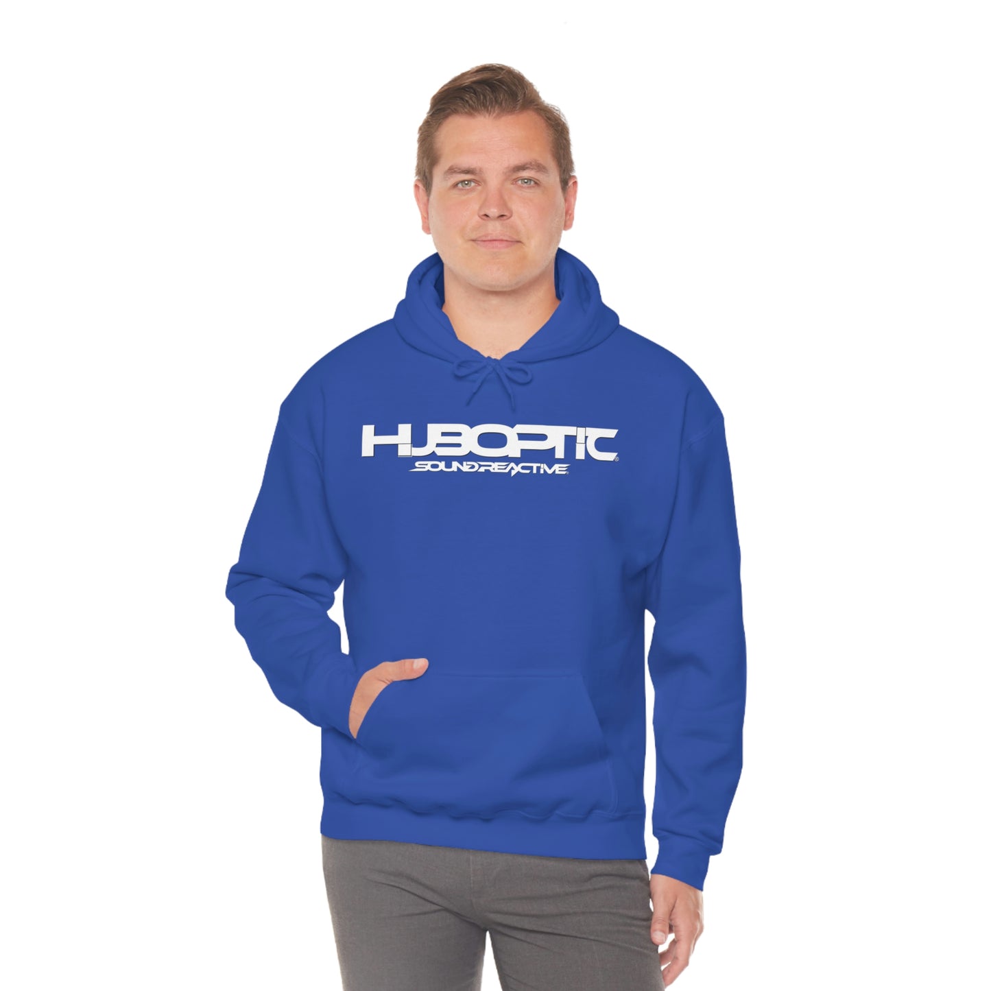 HUBOPTIC Sound Reactive DJ Unisex Heavy Blend Hooded Sweatshirt