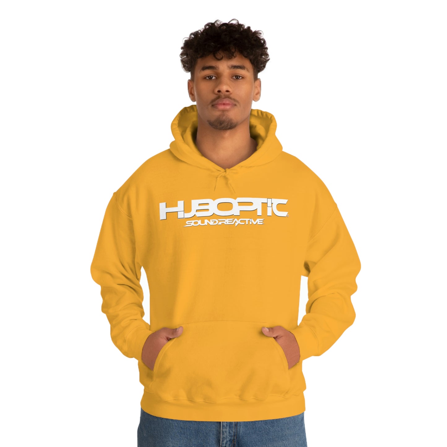 HUBOPTIC Sound Reactive DJ Unisex Heavy Blend Hooded Sweatshirt