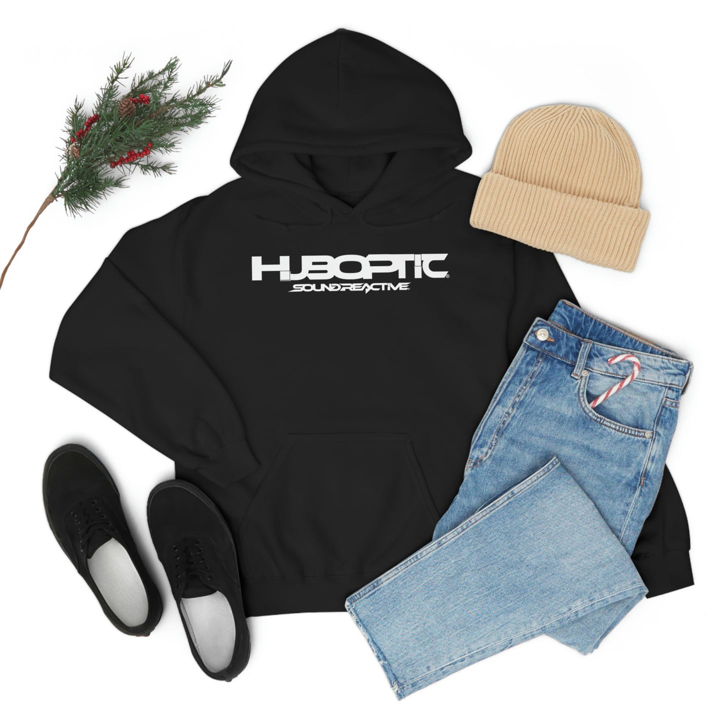 HUBOPTIC Sound Reactive DJ Unisex Heavy Blend Hooded Sweatshirt